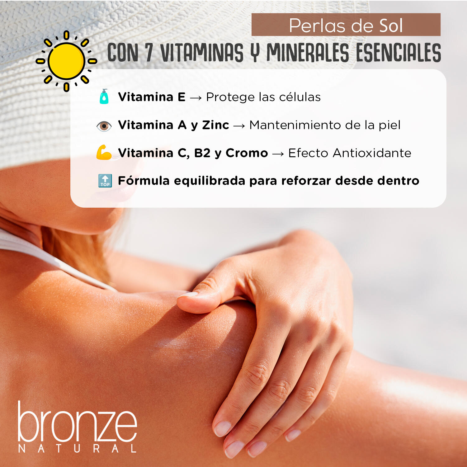 Perlas Aceleradoras de Bronceado - Protección rayos UVA - 30 Perlas - DRASANVI 4/6