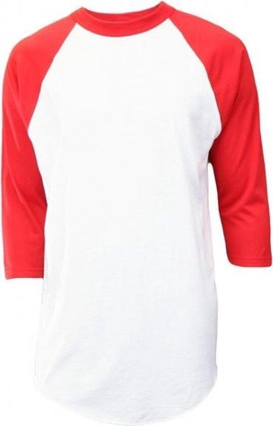 SOFFE Klassiek Honkbal Ondershirt 3/4 Mouw - Jeugd (Rood)