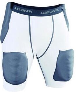 American footbal broek - girdle met 5 ingenaaide pads - volwassenen (grijs)