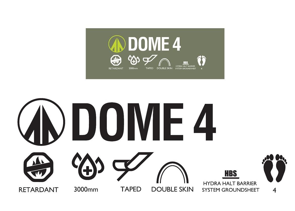 Tenda a cupola a doppia parete per 4 persone - Verde bosco 3/3