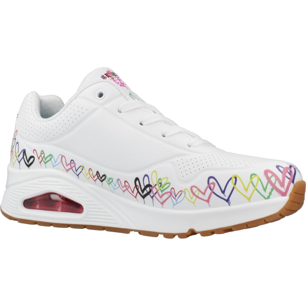 Turnschuhe Skechers Uno - Love All Aroun, Weiß, Damen 5/7