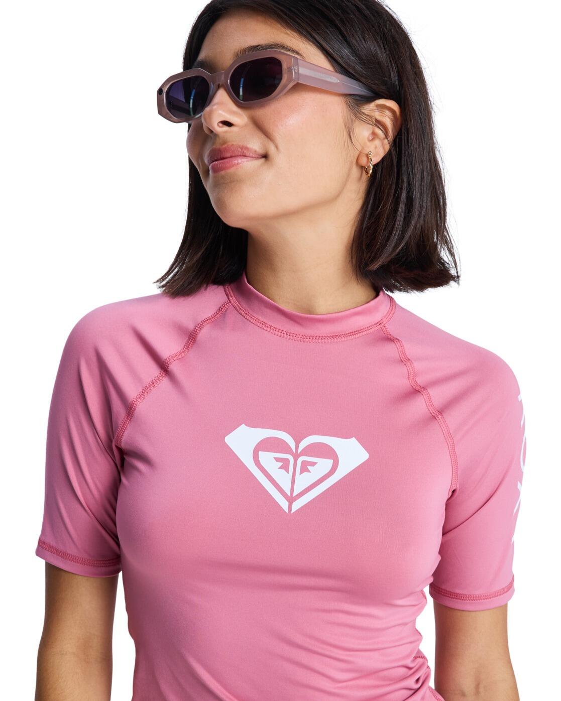 Koszulka rash vest z krótkim rękawem dla Kobiety WHOLE HEARTED Różowy 4/5