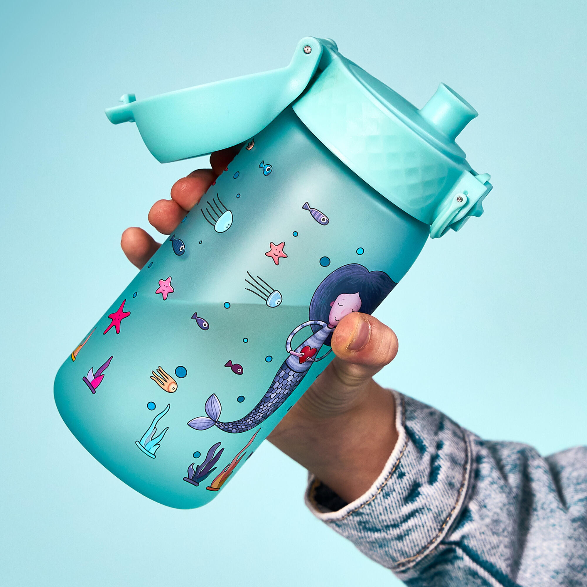 Bidon dziecięcy ION8 350ml z atestem PZH – szczelny, lekki, bez BPA 3/8