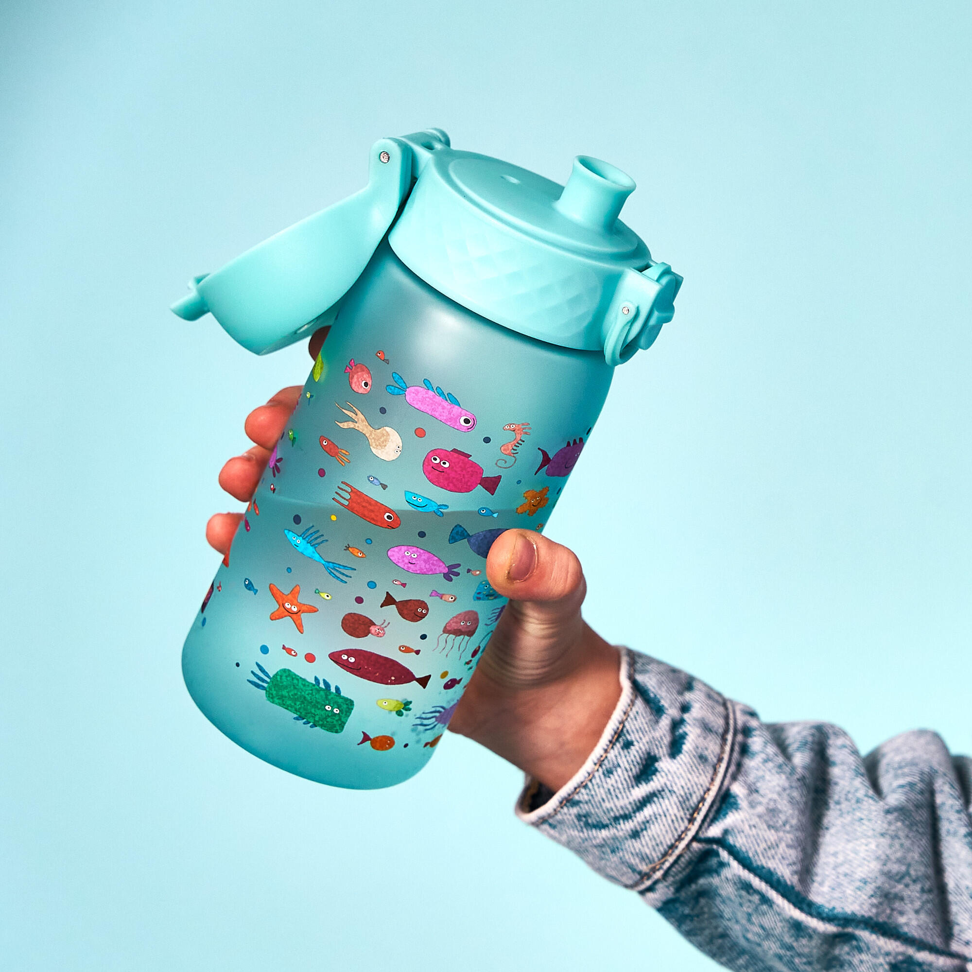 Bidon dziecięcy ION8 350ml z atestem PZH – szczelny, lekki, bez BPA 3/8
