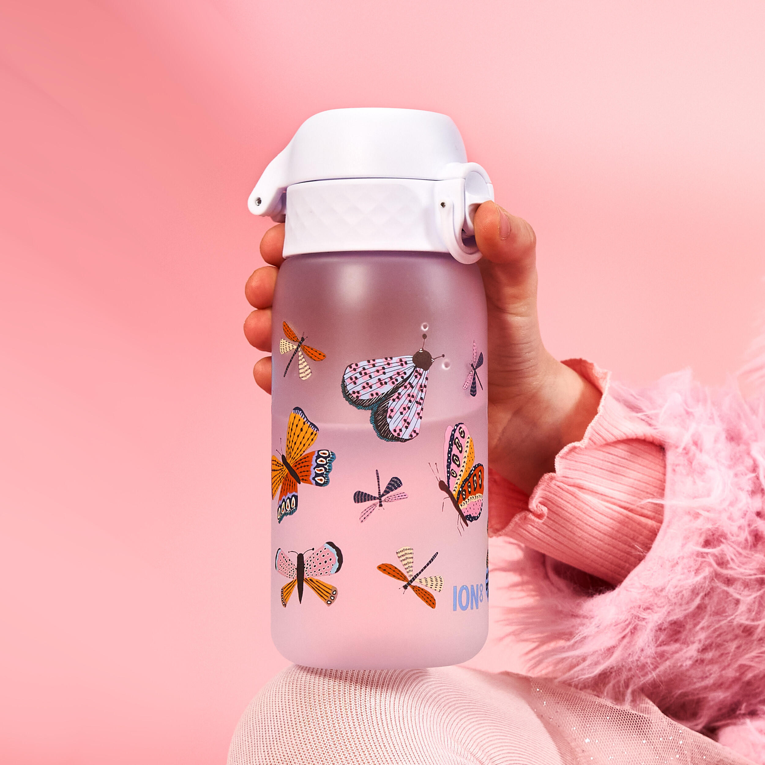 Bidon dziecięcy ION8 350ml z atestem PZH – szczelny, lekki, bez BPA 2/8