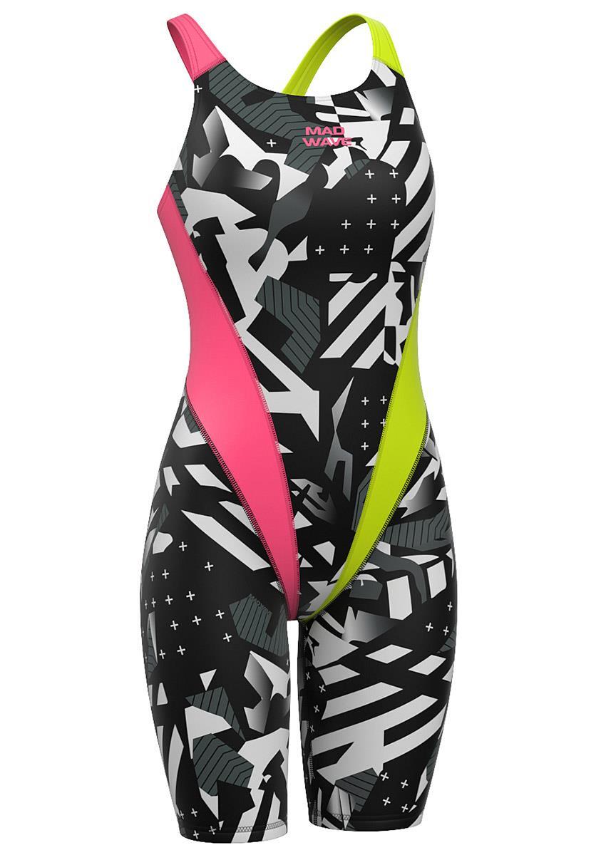 Mad Wave PBT A3 Openback Kneesuit - White / Multi 5/6
