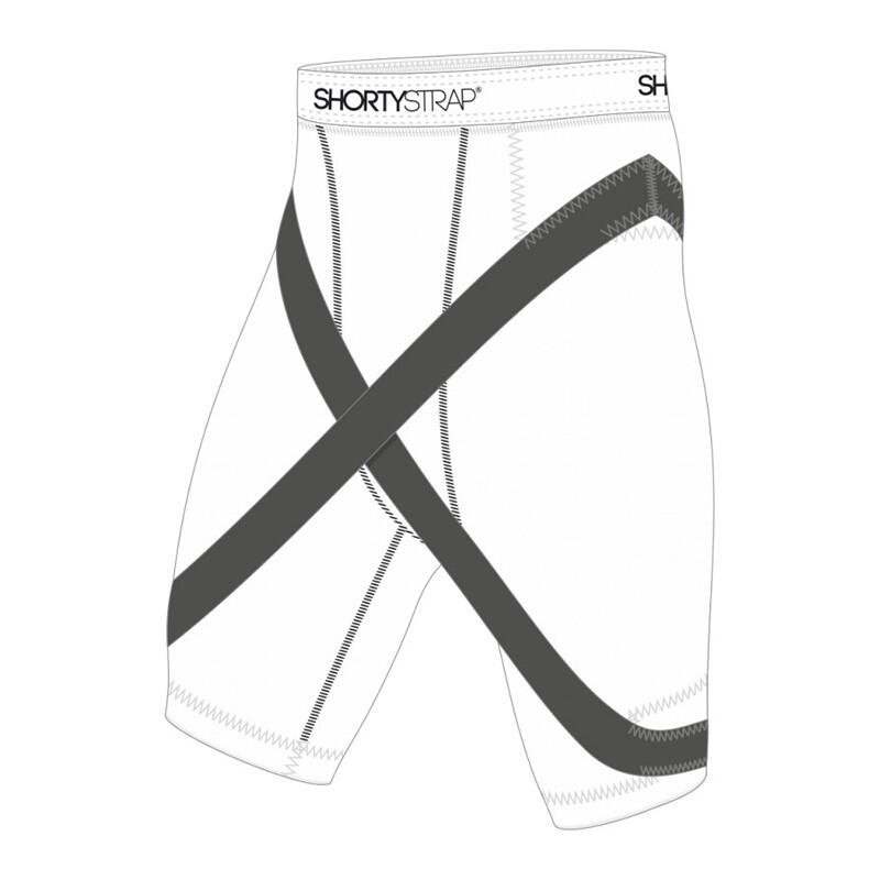 Shortystrap - Short De Compression Shortystrap – Pubalgie & Adducteurs - Blanc - Short De Protection - Blanc - Decathlon