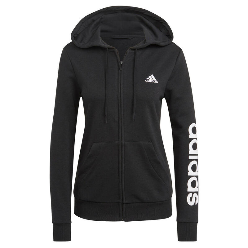 Sweatshirt zippé à capuche femme adidas Essentials Logo