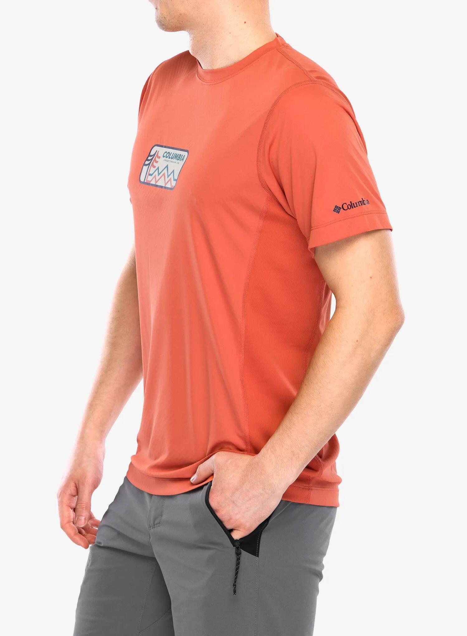 Koszulka szybkoschnąca męska Columbia Zero Rules Light S/S Graphic Crew 5/7