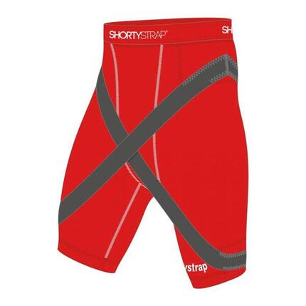 Short de compression Shortystrap – Pubalgie & Adducteurs - Rouge