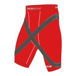 Short de compression Shortystrap – Pubalgie & Adducteurs - Rouge