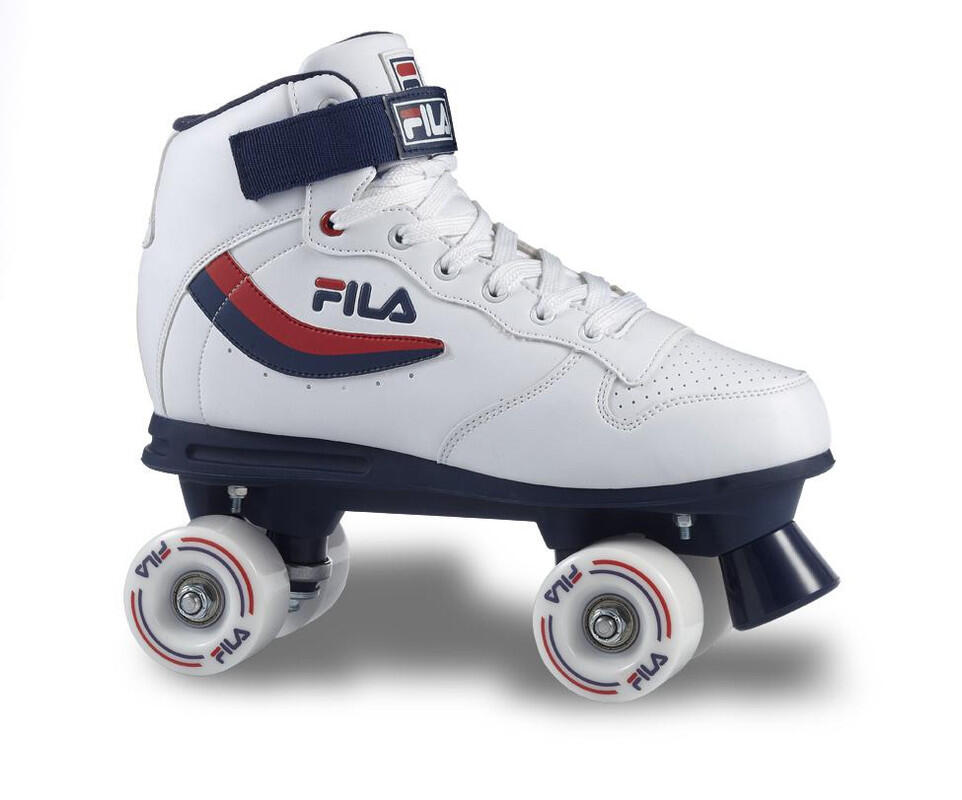 FILA SKATES Fila Pattini 4 ruote Skates Ace Quads, Bianco-Blu- 38