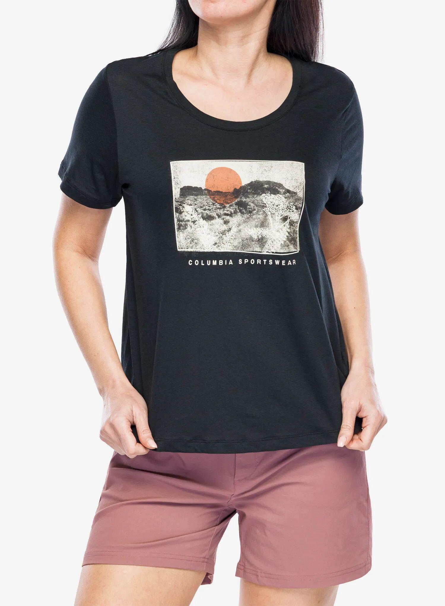 Koszulka z nadrukiem damska Columbia Ruby Springs Graphic Scoop Neck S/S 3/6