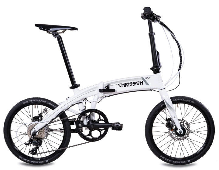 CHRISSON Chrisson EF3 20 Zoll Unisex Faltbike mit Mechanischer Scheibenbremse