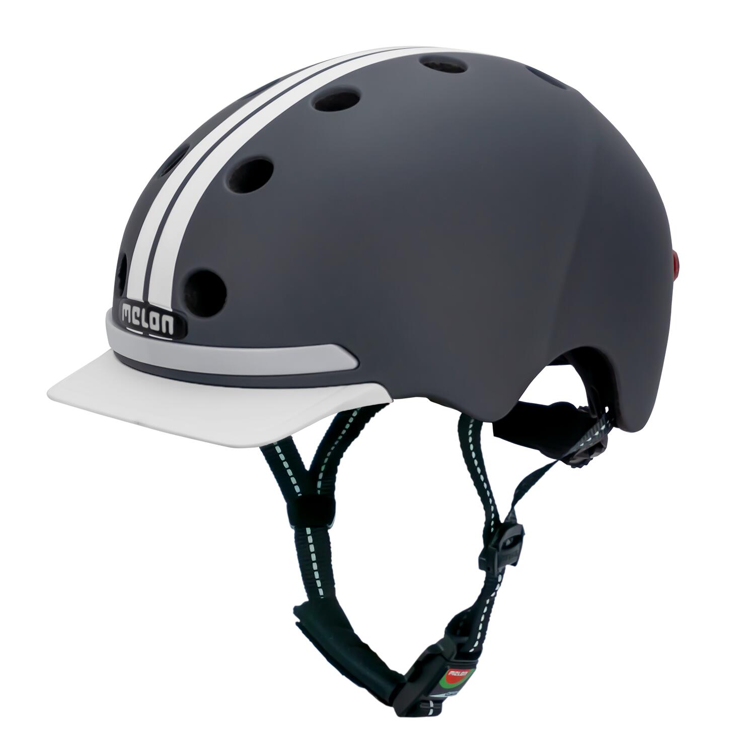 Melon - Casque De Vélo Urbain « E-series », Highway - Casque - Blanc|gris - 58-63 Cm - Decathlon