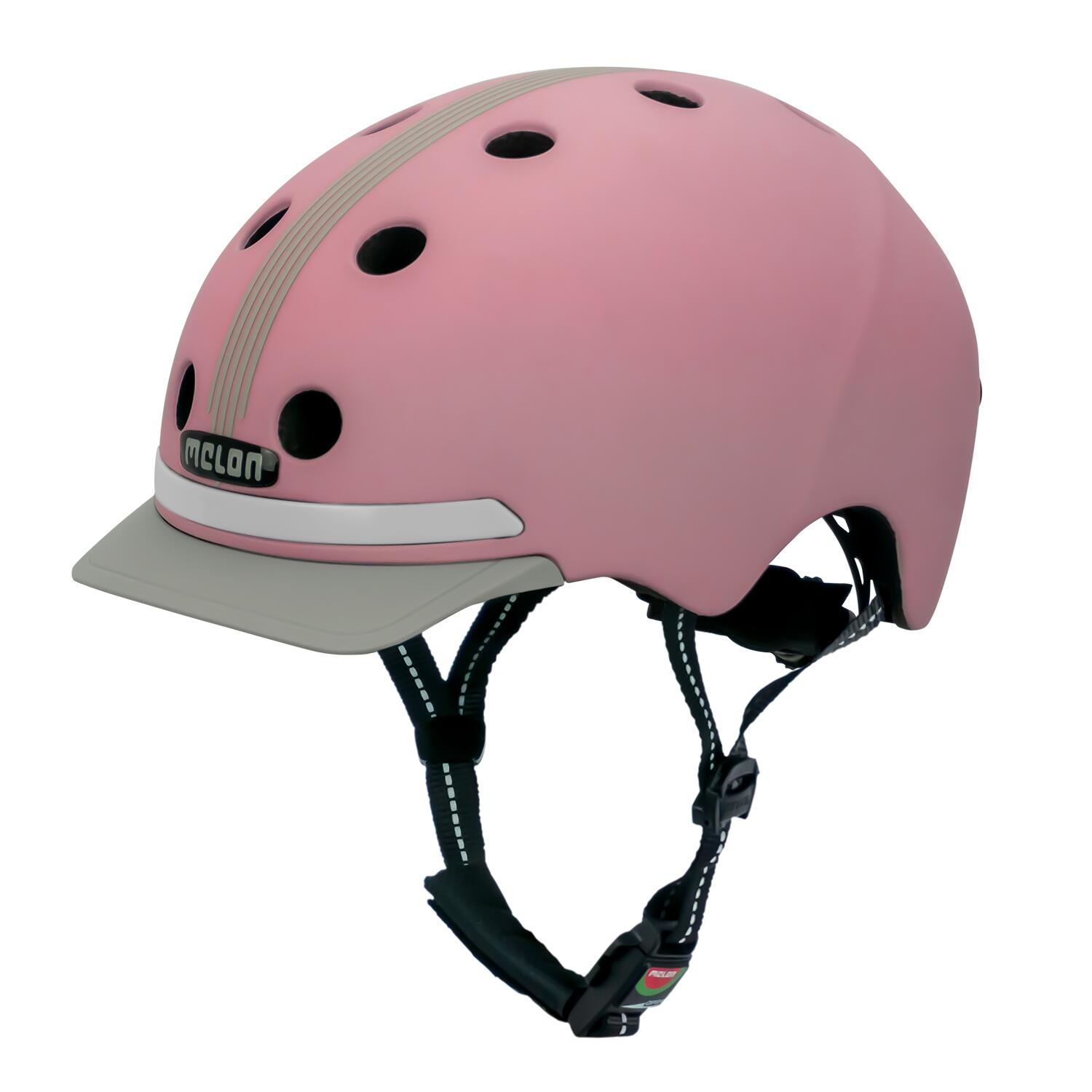 Melon - Casque De Vélo Urbain « E-series », Lotus - Casque - Beige|rose - 58-63 Cm - Decathlon