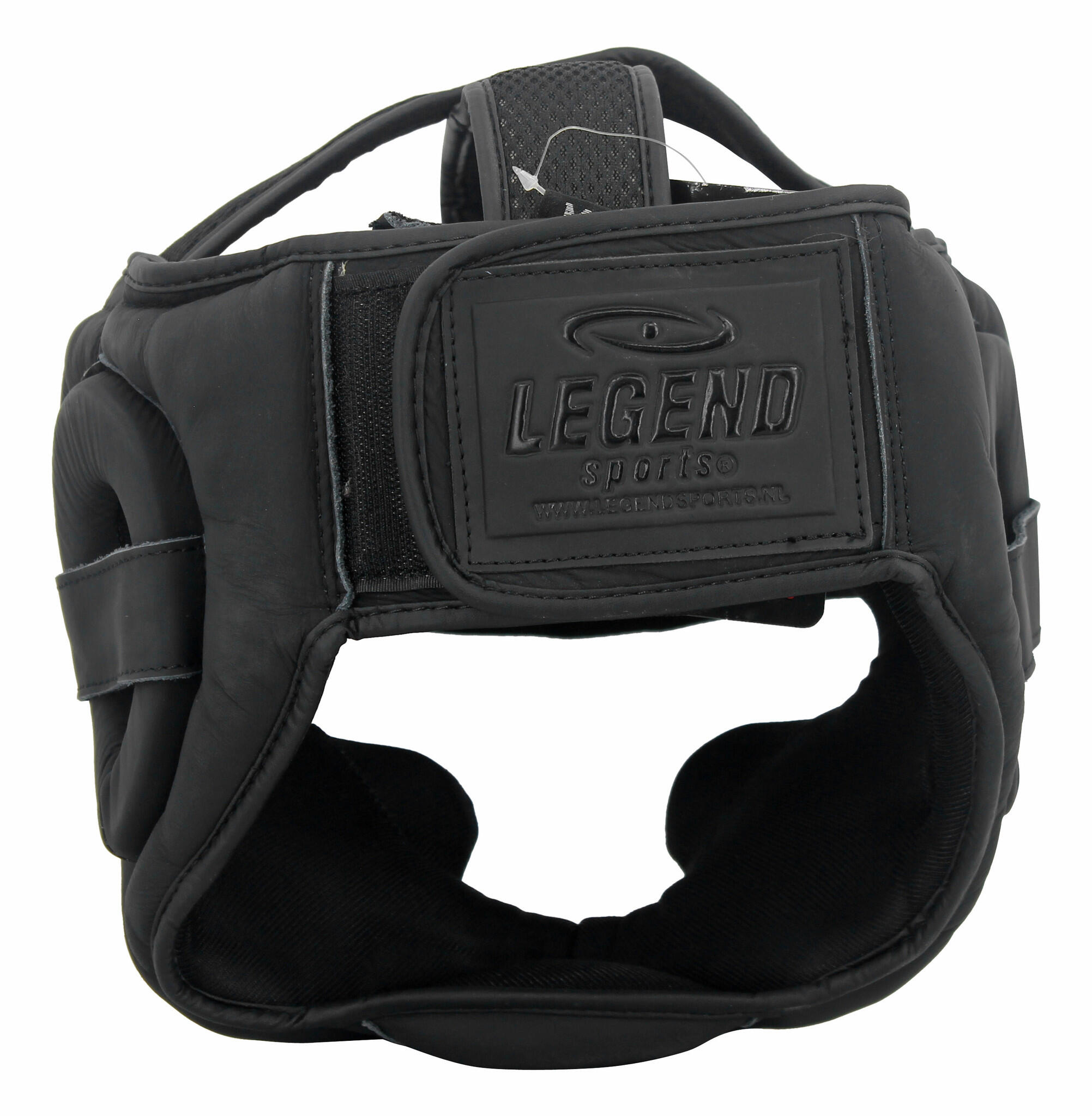Hoofdbeschermer Leder PRO Mat Zwart - Zwart - 100% Premium Runderleder - Goede 5/5