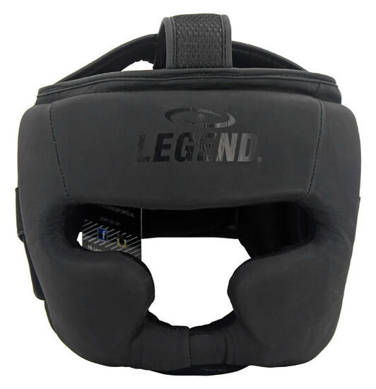 Kopfschutz Leder PRO Mattschwarz