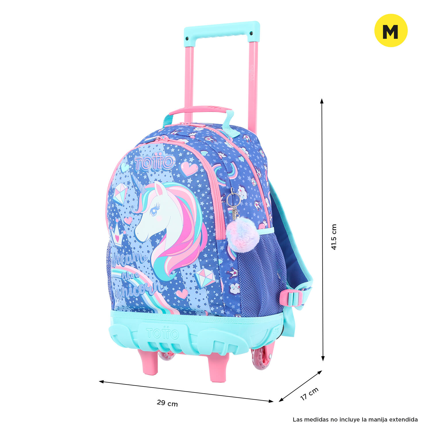 Totto Mochila urbana Uniwildy Morado Poliéster 29 x 41.5 x 17 cm 2/5