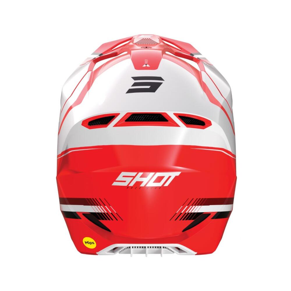 Casco Shot Race - Tracer Rojo Brillant - Adulto 3/4
