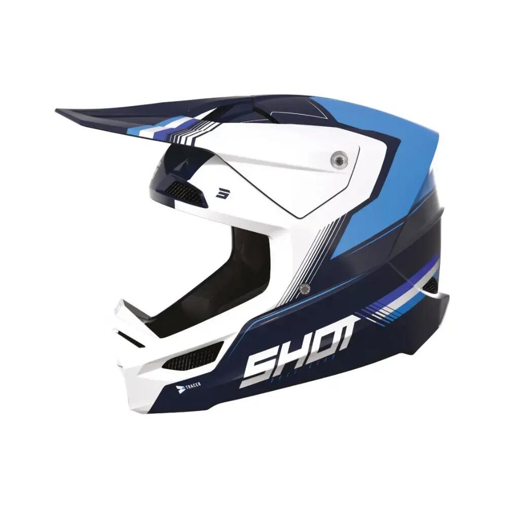 Shot Race Helmet - Shot - Tracer Blue Gloss - Adult