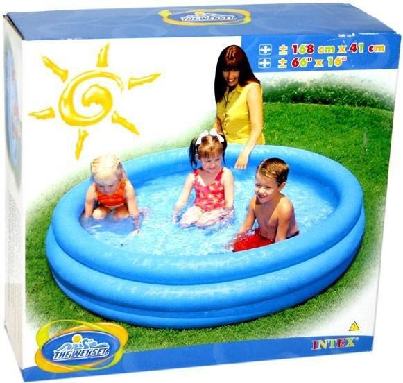 Intex 58446NP - Piscina Gonfiabile Crystal rotonda, 168x38 cm 4/6