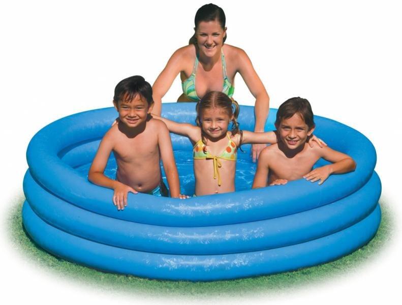 Intex 58446NP - Piscina Gonfiabile Crystal rotonda, 168x38 cm 5/6