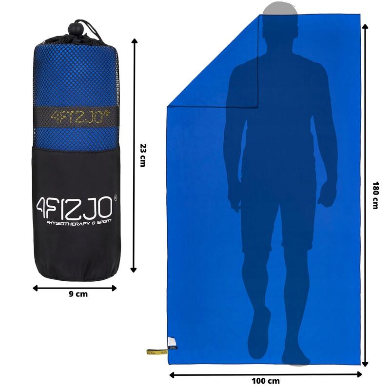 Ręcznik szybkoschnący z mikrofibry 4FIZJO 180 × 100 cm