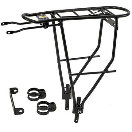 Messingschlager Gepäckträger THINY, M-Wave, schwarz, Aluminium, 24-29, schmal