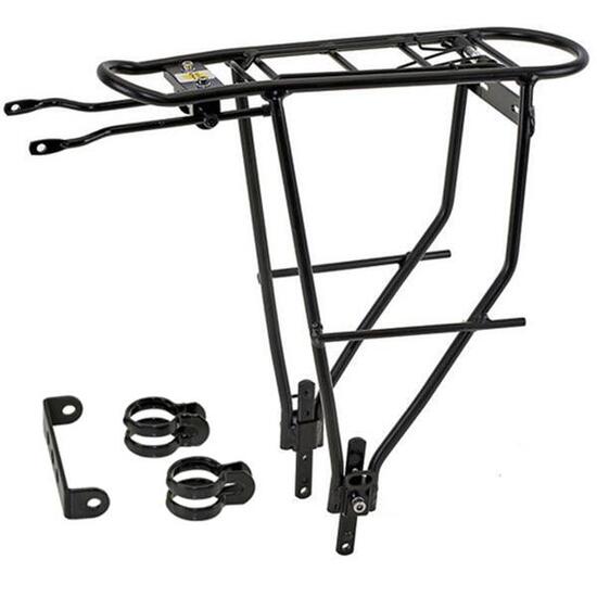 Messingschlager Gepäckträger THINY, M-Wave, schwarz, Aluminium, 24-29, schmal