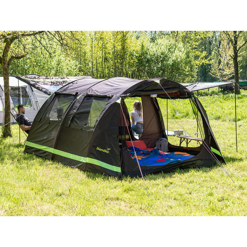 Tente tunnel Solheim 4 Protect - Tente de camping 4 places - Anti-UV - Sol cousu