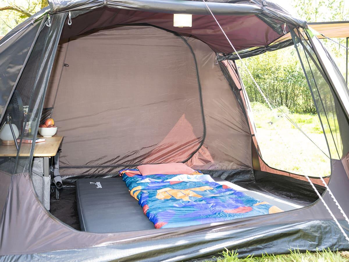 Tente tunnel Solheim 4 Protect - Tente de camping 4 places - Anti-UV - Sol cousu 6/8