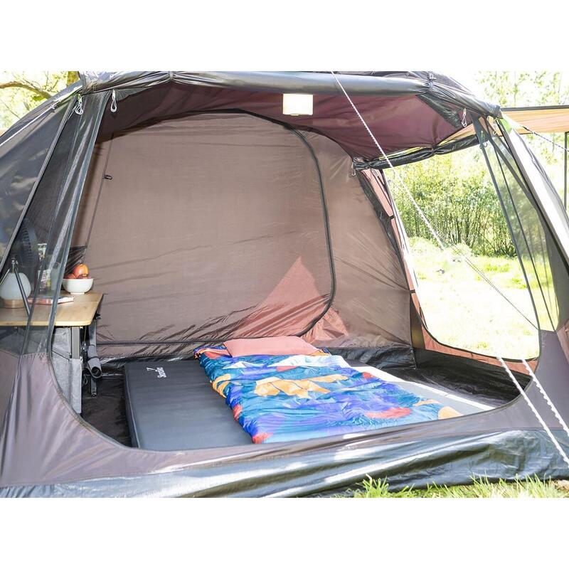 Tente tunnel Solheim 4 Protect - Tente de camping 4 places - Anti-UV - Sol cousu