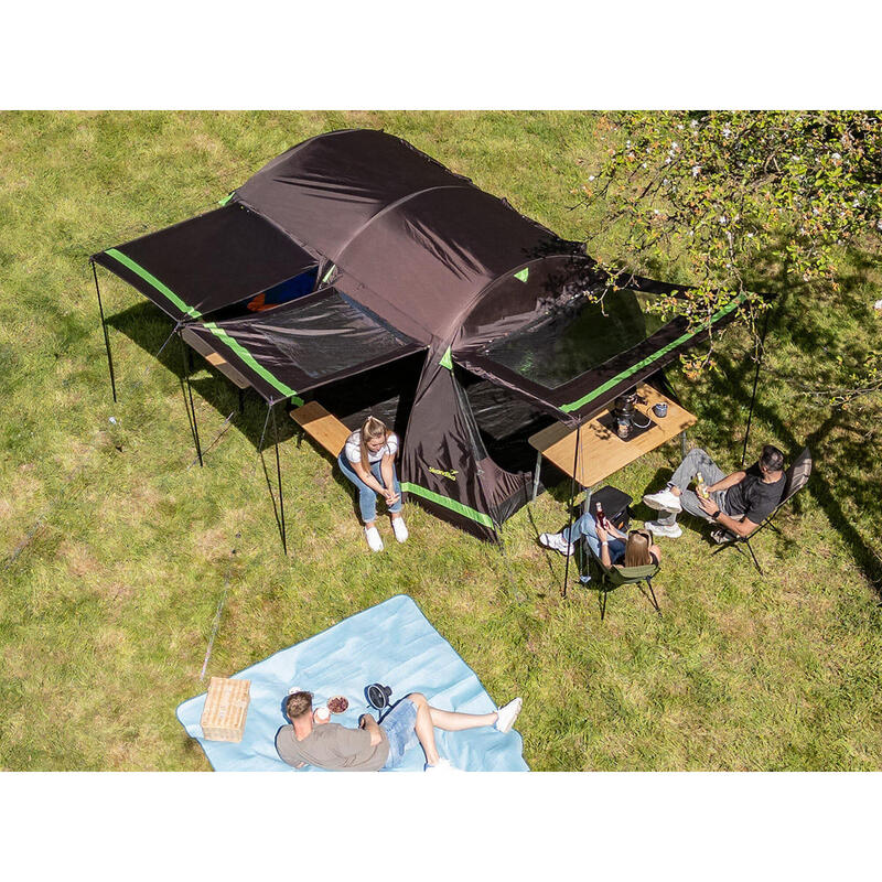 Tente tunnel Solheim 4 Protect - Tente de camping 4 places - Anti-UV - Sol cousu