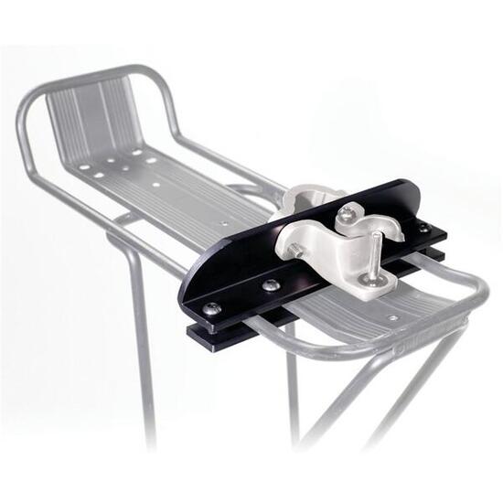 Support pour attacher au porte-bagage le charriot Burley travoy