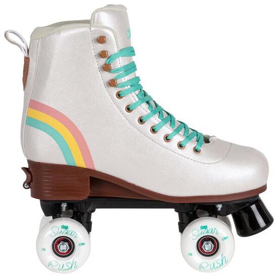 Chaya Roller Skates Bliss Vanilla, taille réglable pour enfants, roues 59mm/78A