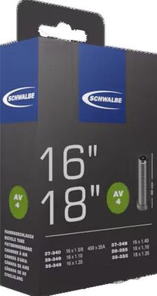 Schwalbe Schlauch AV 4 16/18x1 1/8-1 3/8" 28/37-340/355 AV 40mm