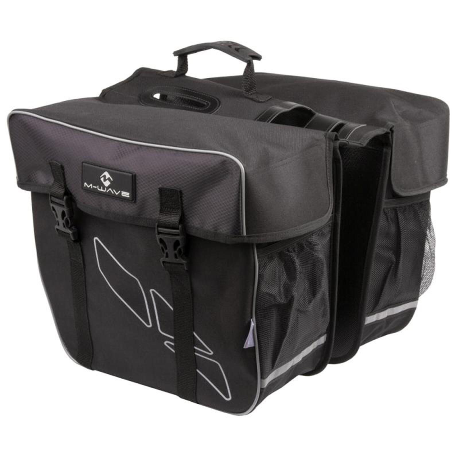 M-WAVE M-Wave dubbele fietstas Amsterdam 30L zwart/grijs