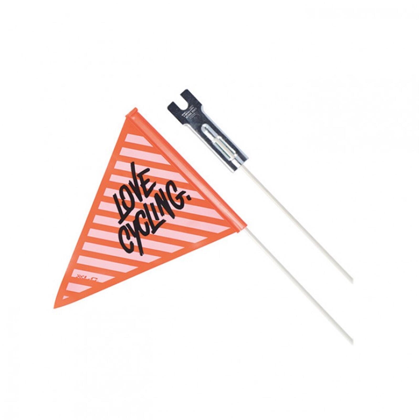 XLC Fanion de sécurité XLC SF-C01, en deux parties, noir/orange Love-cycling 1/3