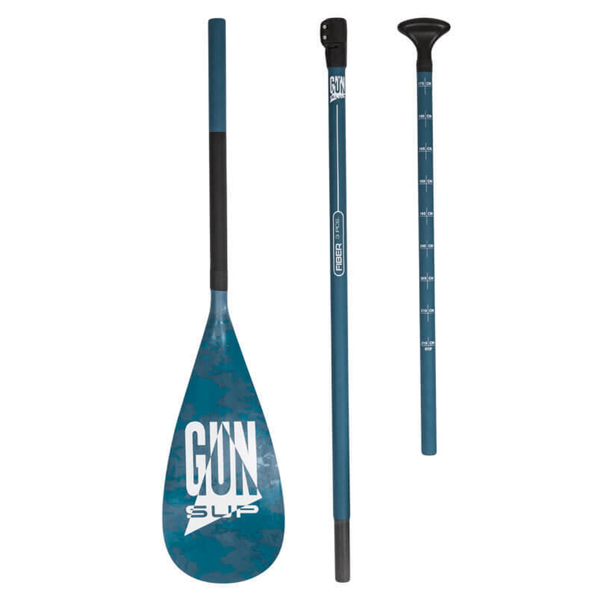 Pagaie SUP en fibre, 3 parties, 175-215 cm