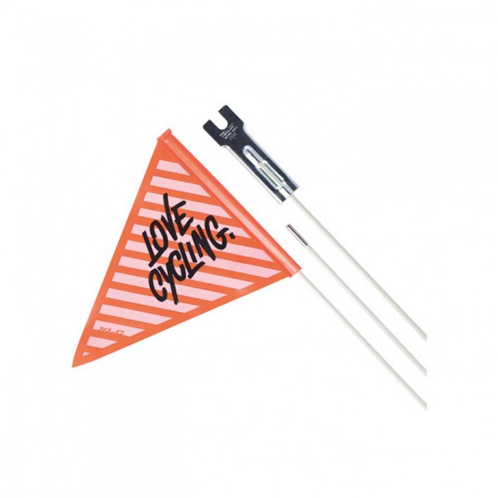 XLC fanion de sécurité XLC SF-C02 en trois parties, noir/orange 'Love cyling' 3/3
