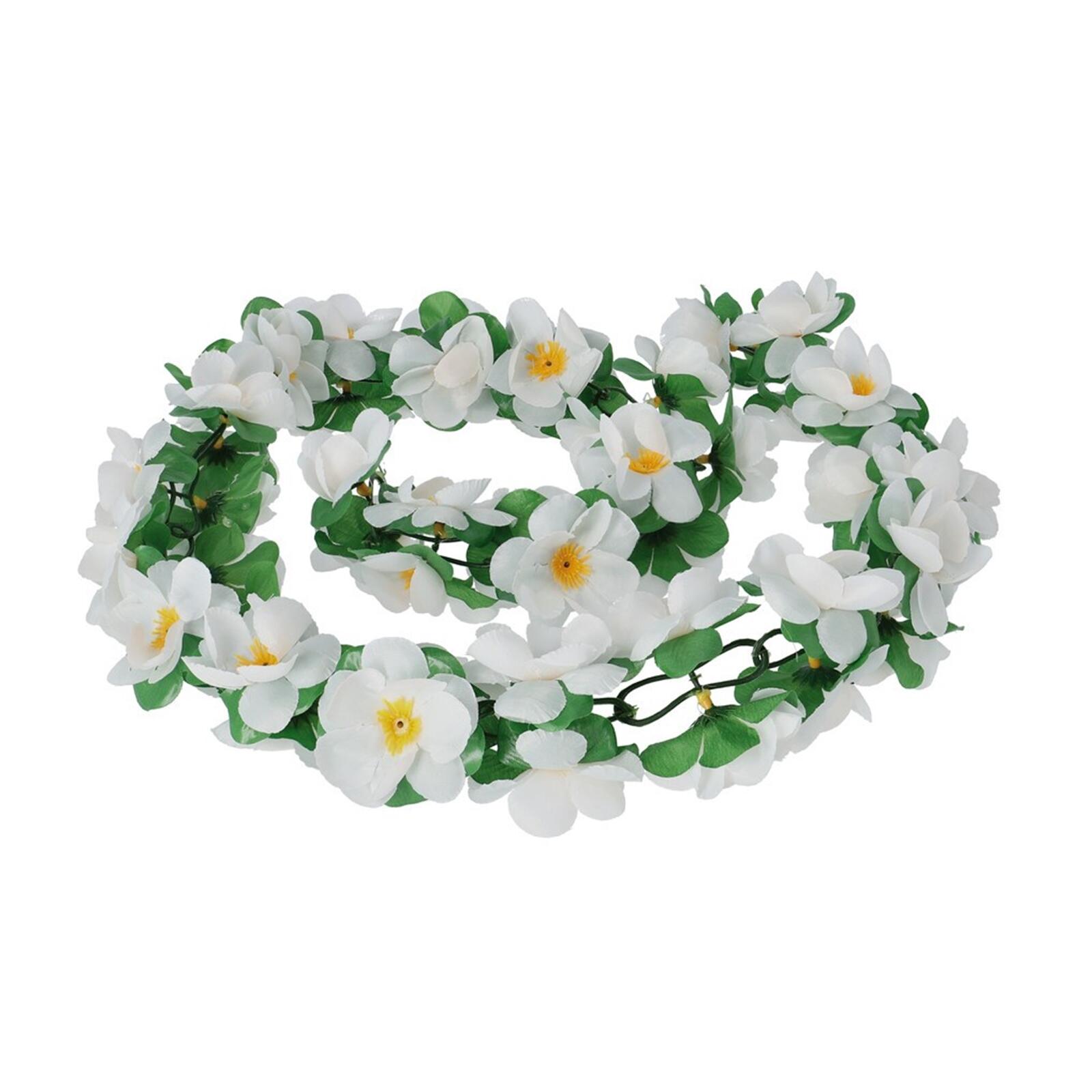 BASIL Basil Bloemenstreng - Witte Fietsgarland voor Meisjes