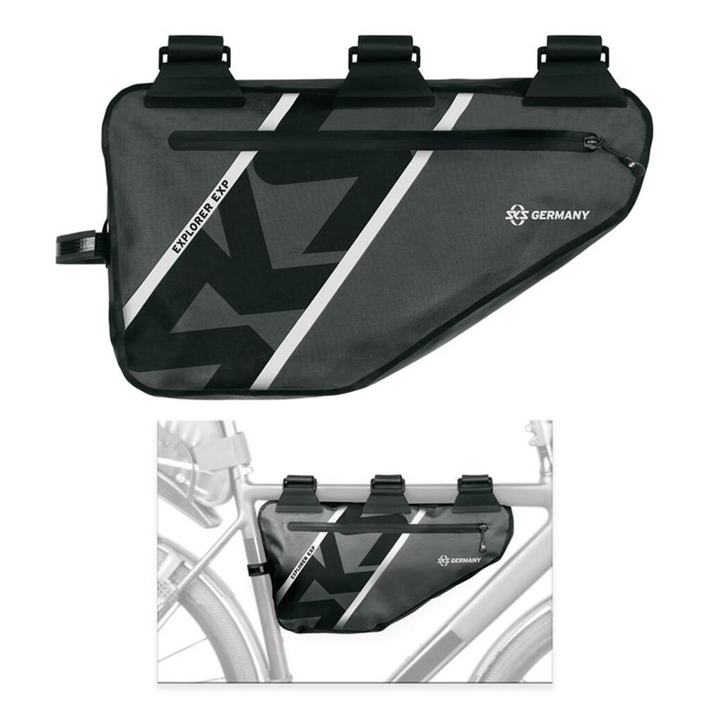 Waterproof black reflective explorer bike frame bag SKS