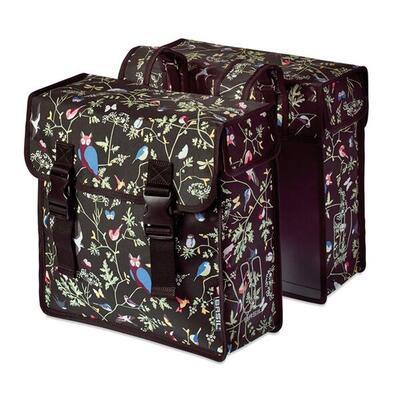 Basil wanderlust dubbele zwarte fietstas - waterafstotend 35l