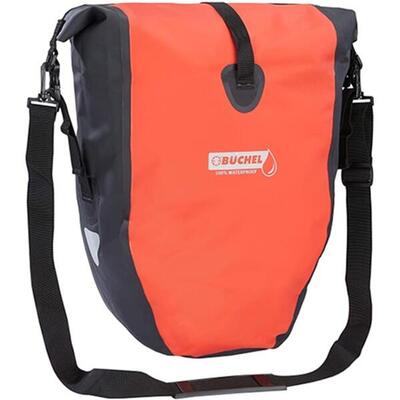 Büchel luxe pakaftas / enkele fietstas - rood/zwart - 25.4l