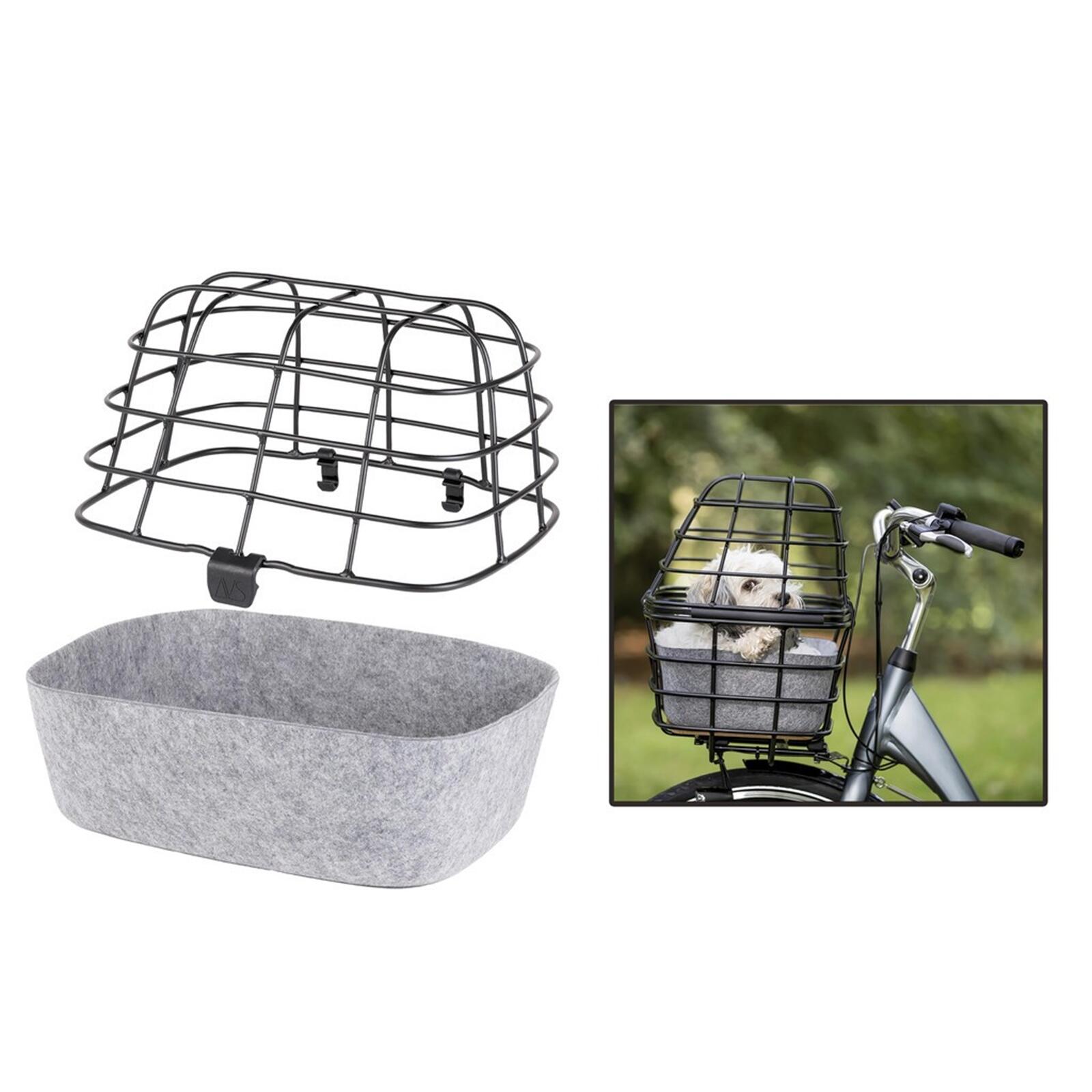 Atran Velo - Panier Vélo Avant Pour Animaux - Atran - Duo Cover - Panier Vélo - Noir - Taille Unique - Decathlon