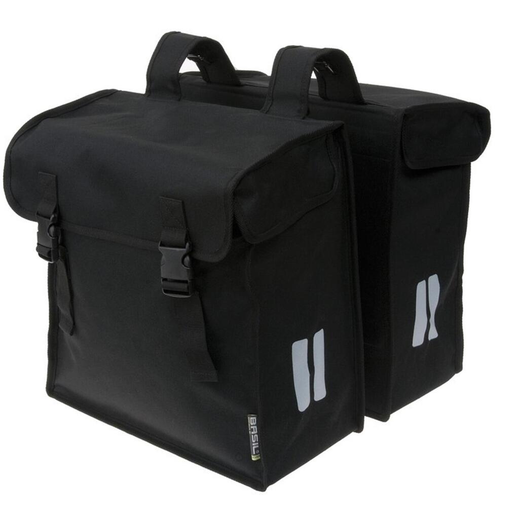 Double Pannier 47L Mara XXL Black with Reflectors