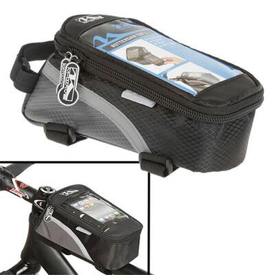 M-wave bovenbuis-tas rotterdam top l voor smartphone zwart/grijs praktisch ...