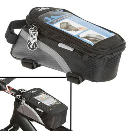 M-WAVE sacoche pour tube supérieur Rotterdam Top L pour smartphone noir / gris p