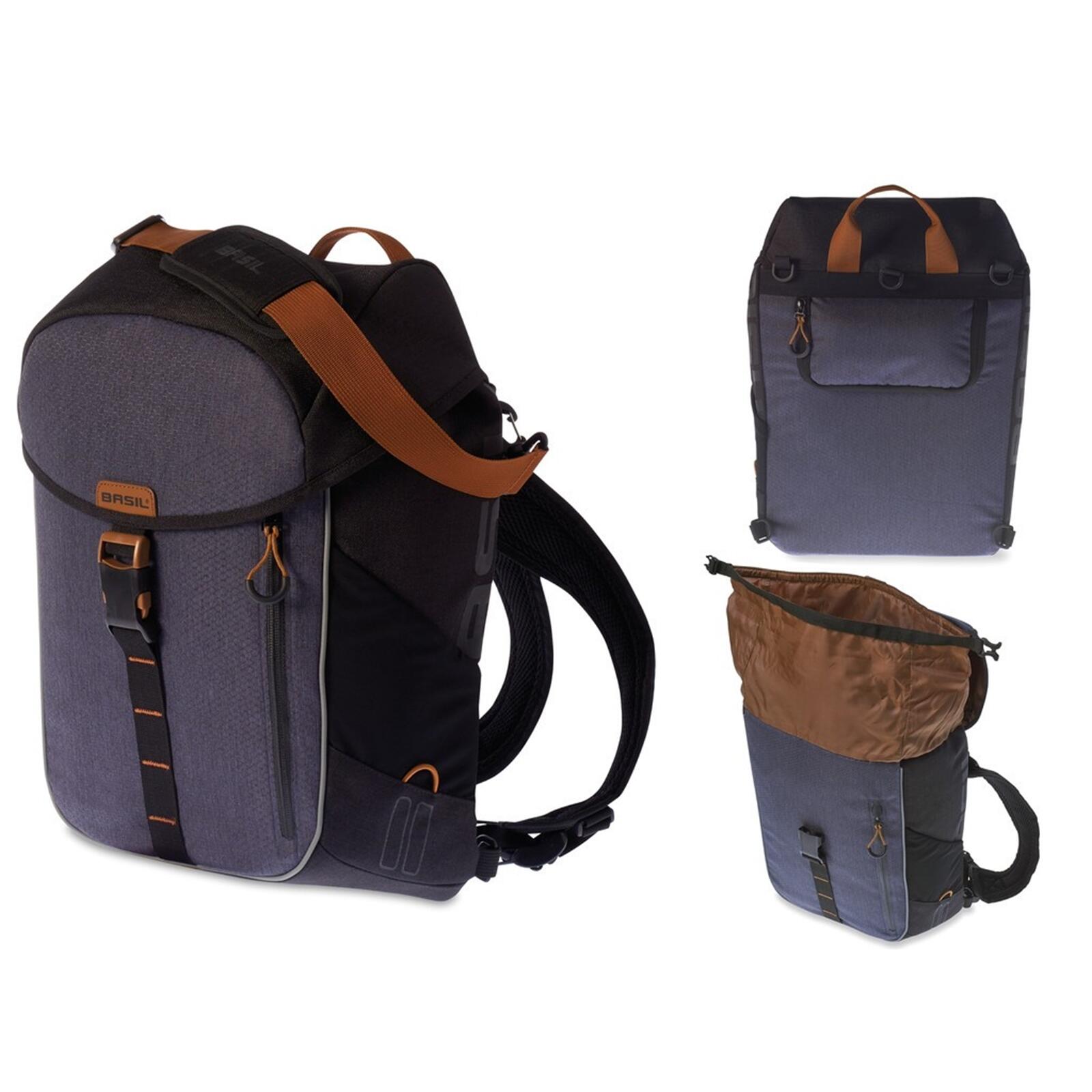 Rowerowa Torba Na Ramię Miles Daypack 16 Litrów 33 X 17 X 41 Cm - Czarny/Szary
